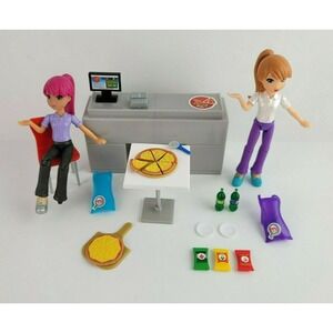 MiWorld Italia Pizza Shop Mall Store Jakks Pacific 2 Figures
